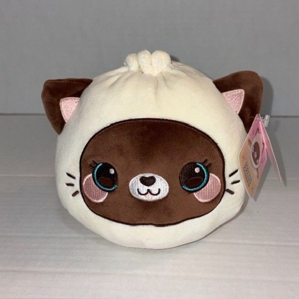 Cuddle Barn Baobies Sesame The Siamese Cat Dumpling Plush Stuffed Animal